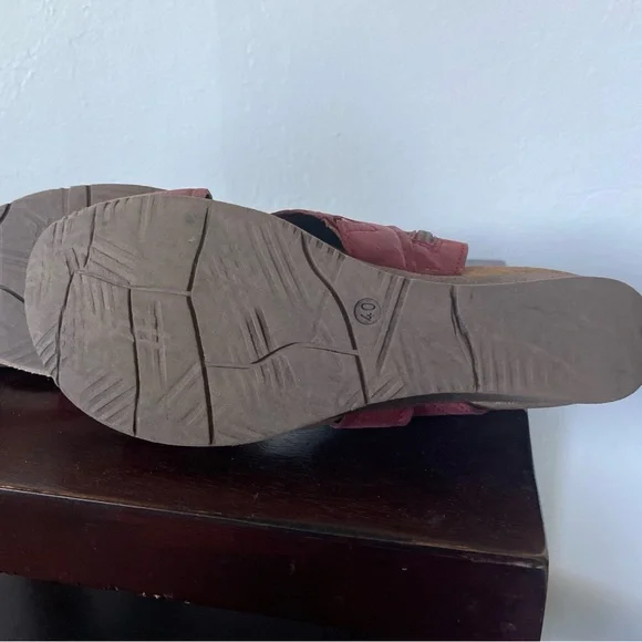 Miz Mooz  Women's Wedge Heel Sandal - Red  Size 9-9.5 EU 40 - Picture 6 of 12